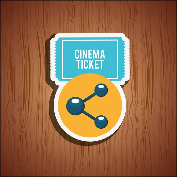 Online cinema ontwerp — Stockvector