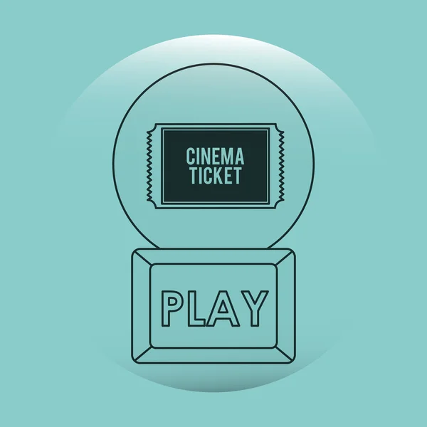 Online cinema ontwerp — Stockvector