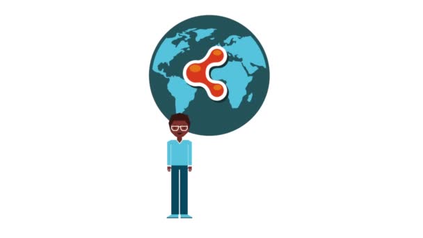 animation sur les médias sociaux