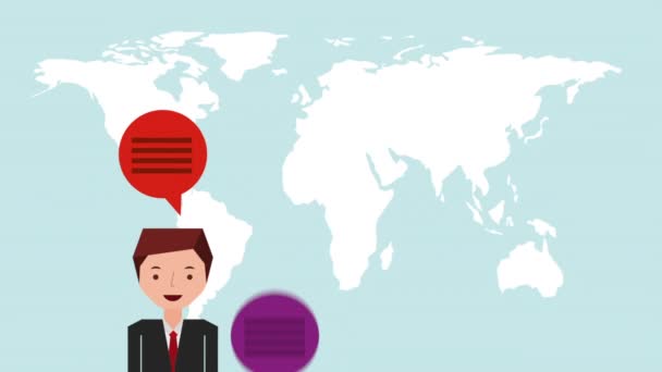 animation des médias sociaux 