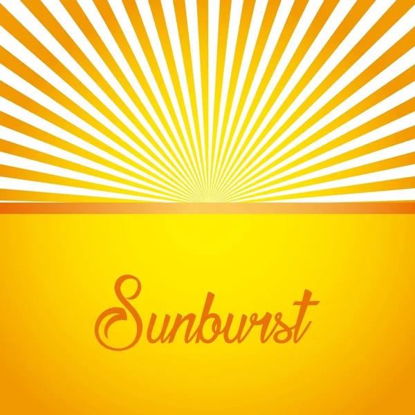 Sunburst frame design — Stock Vector