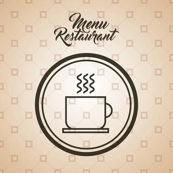 Menú restaurante diseño — Vector de stock