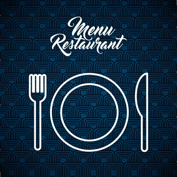 Menú restaurante diseño — Vector de stock