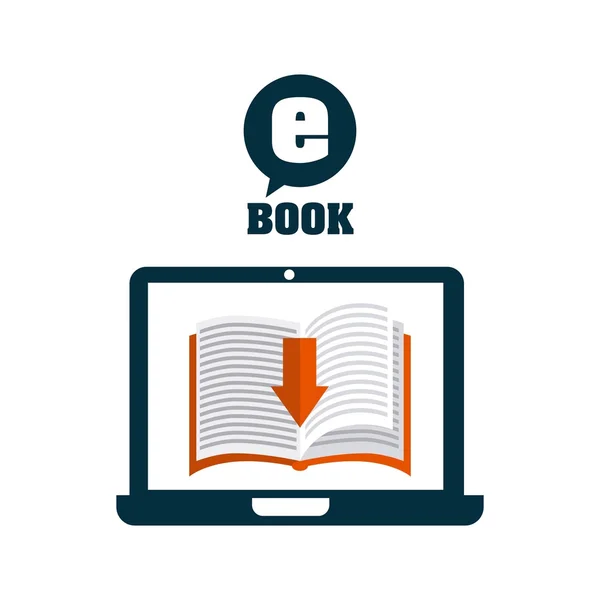 Download e-book design — Stock Vector