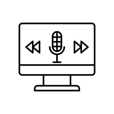 ses düz simgesi tasarım