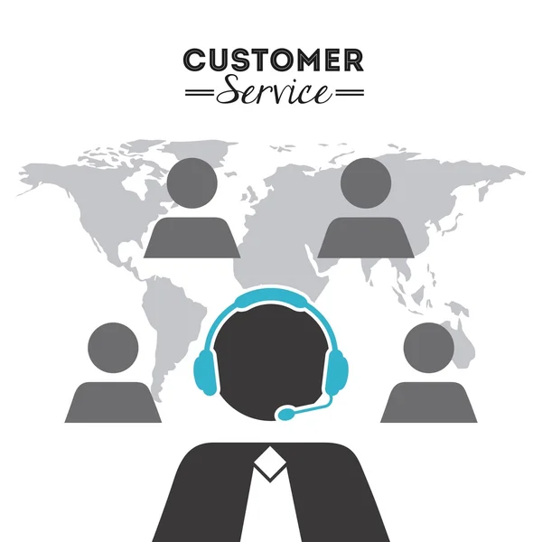 Customer service  design — Stock Vector