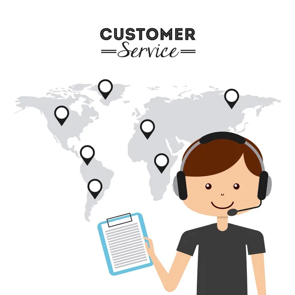 Customer service design — Stock vektor