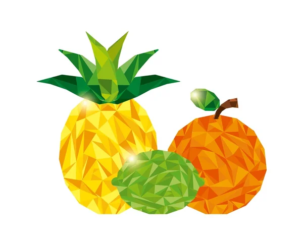 Diseño de alimentos saludables — Vector de stock