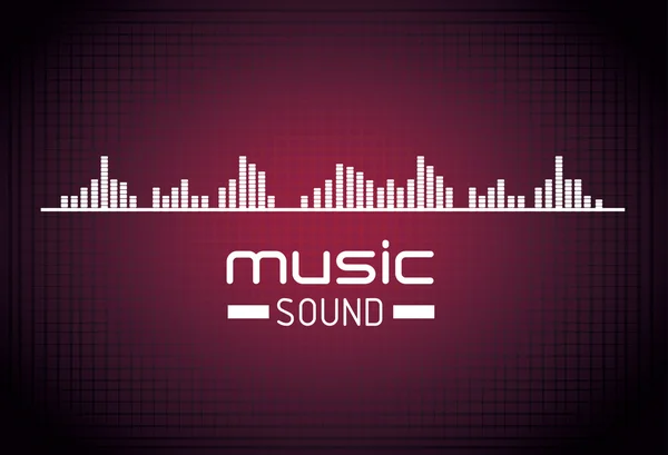 Musica sound design — Vettoriale Stock