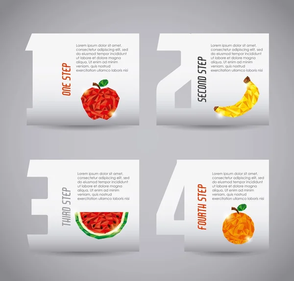 Conception d'aliments sains — Image vectorielle