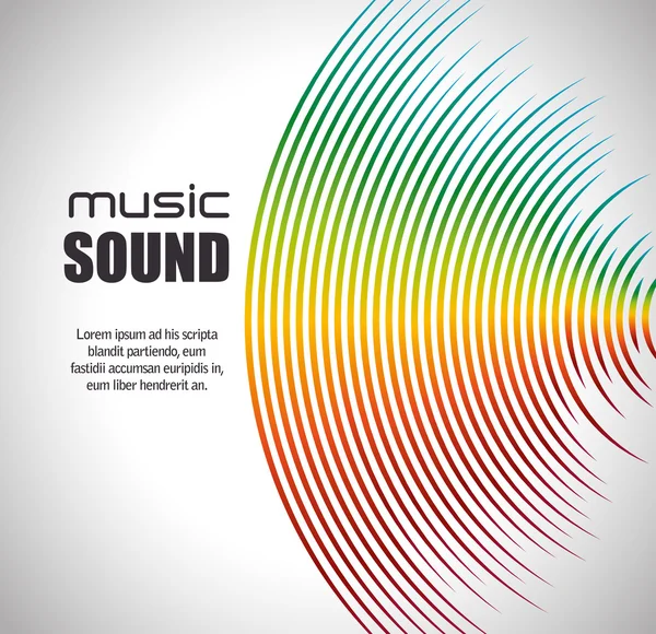 Musique design sonore — Image vectorielle