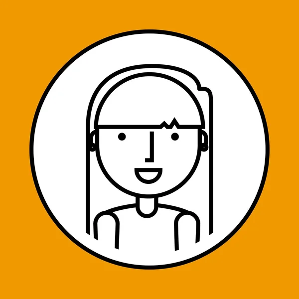 Design avatar persona — Vettoriale Stock