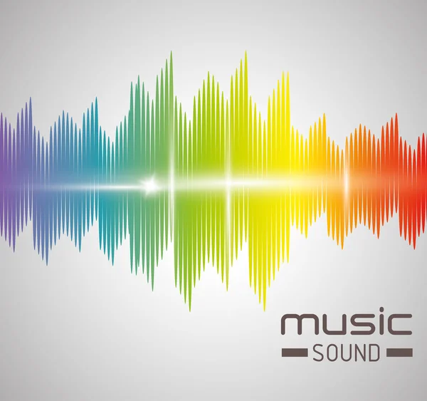 Music sound  design — Stock Vector