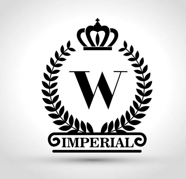 Emblem royal quality design — Stock Vector