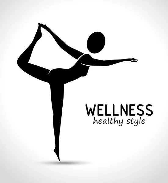 Wellness gesundes Design — Stockvektor