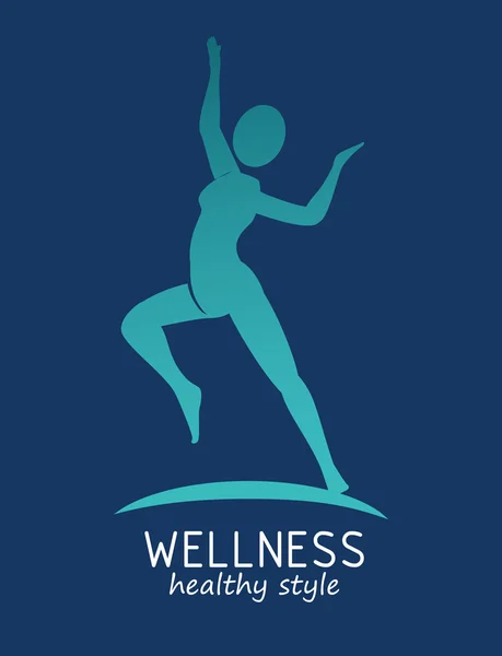 Wellness gesundes Design — Stockvektor