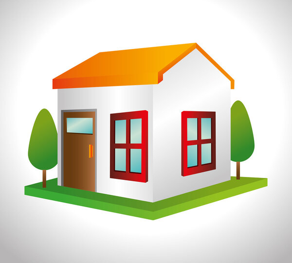 Diseño del icono del edificio — Vector de stock