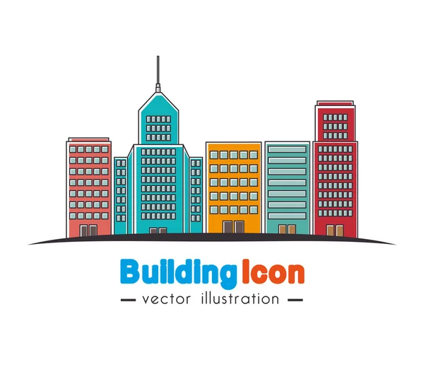 Building icon  design — Stock Vector