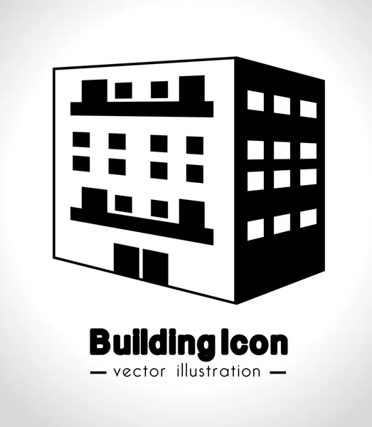 Diseño del icono del edificio — Vector de stock