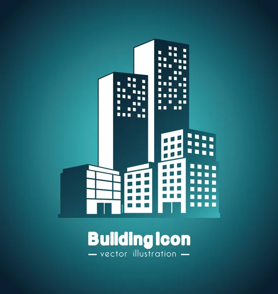 Conception d'icône de bâtiment — Image vectorielle