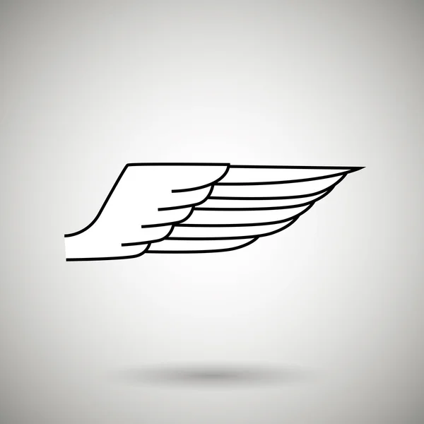 Icon дизайн крила — стоковий вектор