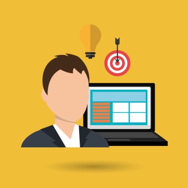 izole iş adamı tasarım