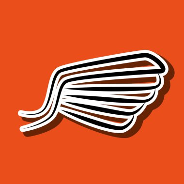 kanatları simgesi tasarım