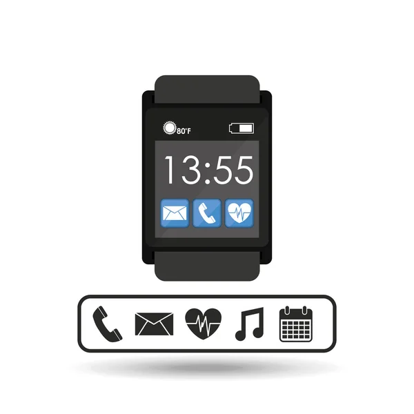 Design de tecnologia wearable — Vetor de Stock