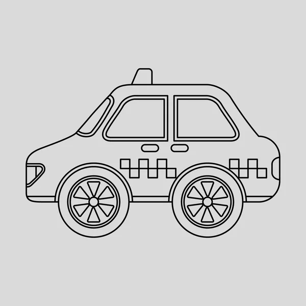 Σχεδίαση του αυτοκινήτου στο εικονίδιο — Διανυσματικό Αρχείο