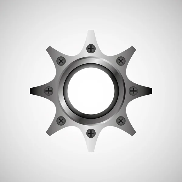기어 바퀴 설계 — 스톡 벡터