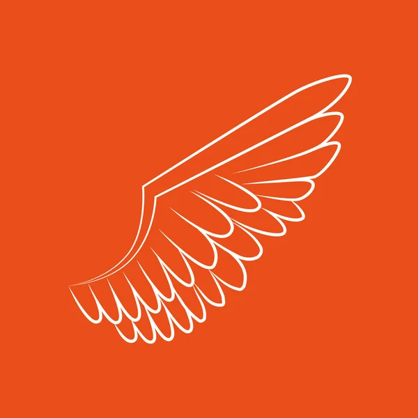Křídla ikony designu — Stockový vektor