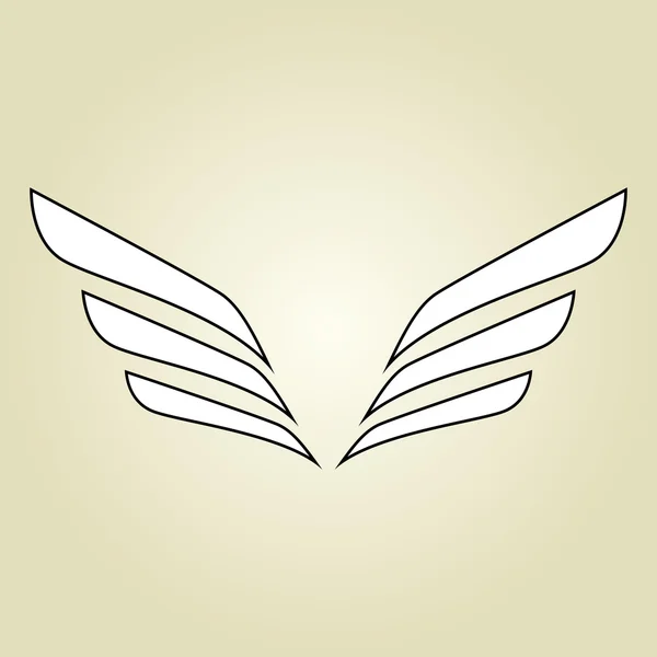 Φτερά εικονίδιο σχεδιασμός — Διανυσματικό Αρχείο