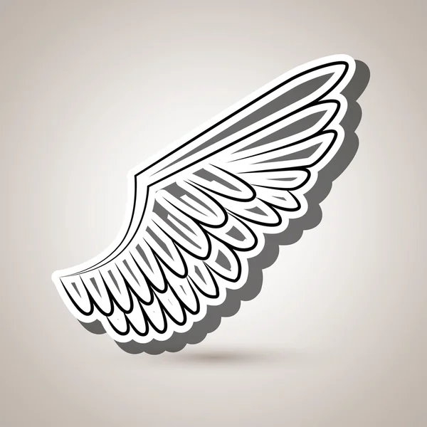 Wings icon design — Stock Vector