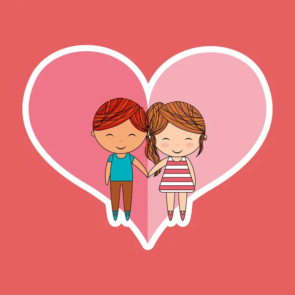 Diseño de tarjeta de amor — Vector de stock