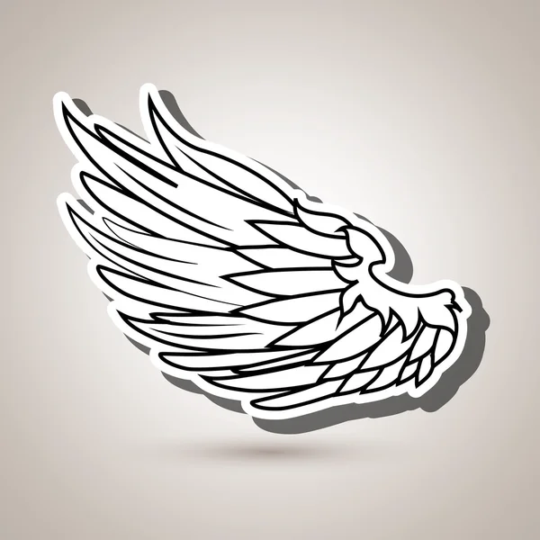Wings icon design — Stock Vector