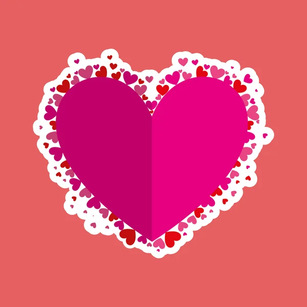 Diseño de tarjeta de amor — Vector de stock