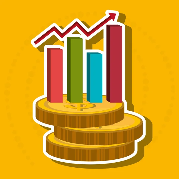 Design de ícone plano de negócios — Vetor de Stock