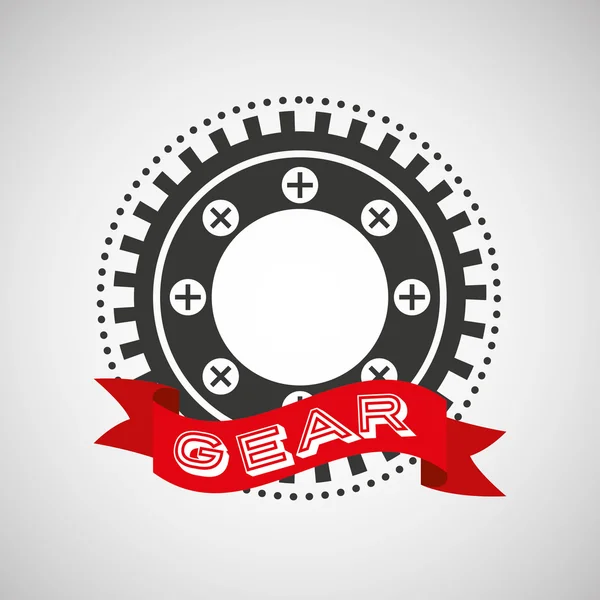 Gear wheels design — Stock Vector