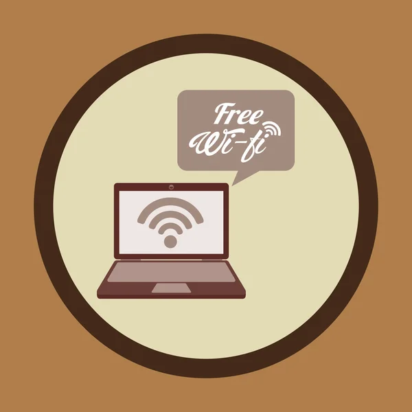 WiFi hizmet tasarımı — Stok Vektör