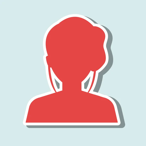 Uživatelský avatar designu — Stockový vektor