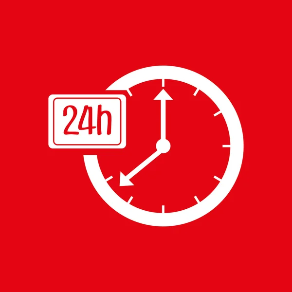 Tiempo plano icono de diseño — Archivo Imágenes Vectoriales
