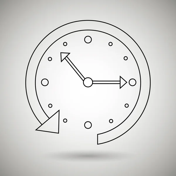 Design de ícone plano de tempo —  Vetores de Stock