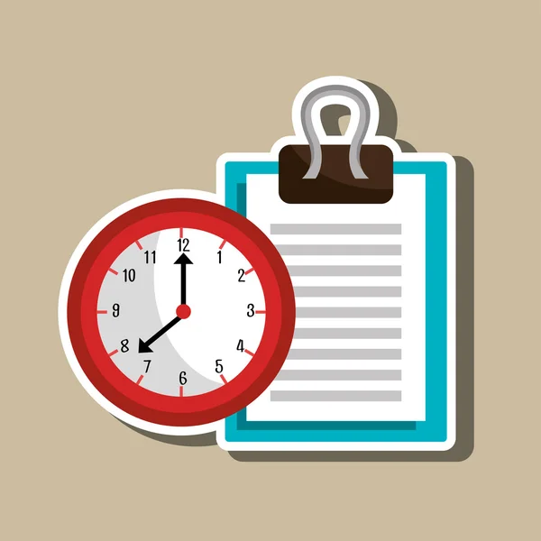 Time management design — Stock Vector