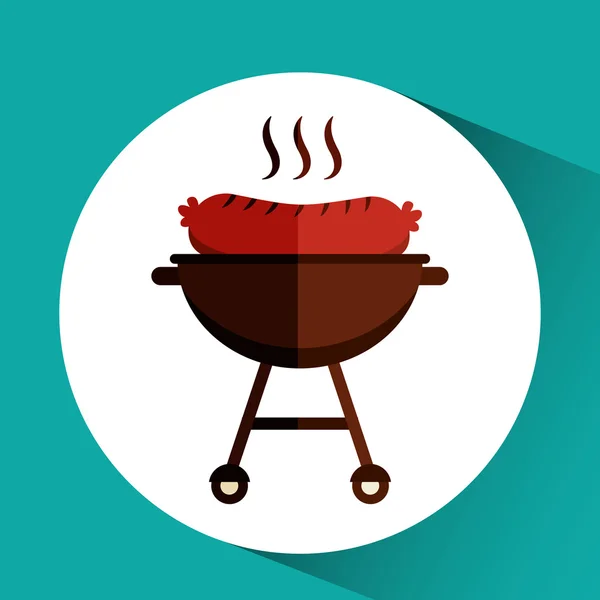 Design bbq delicioso — Vetor de Stock