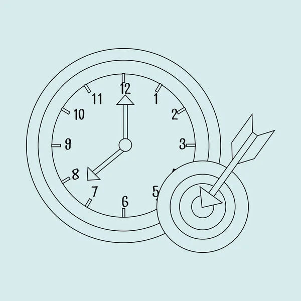 Проектирование управления временем — стоковый вектор