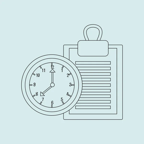 時間管理の設計 — ストックベクタ