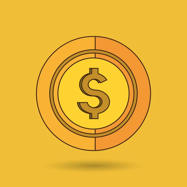 Diseño de concepto de dinero — Vector de stock