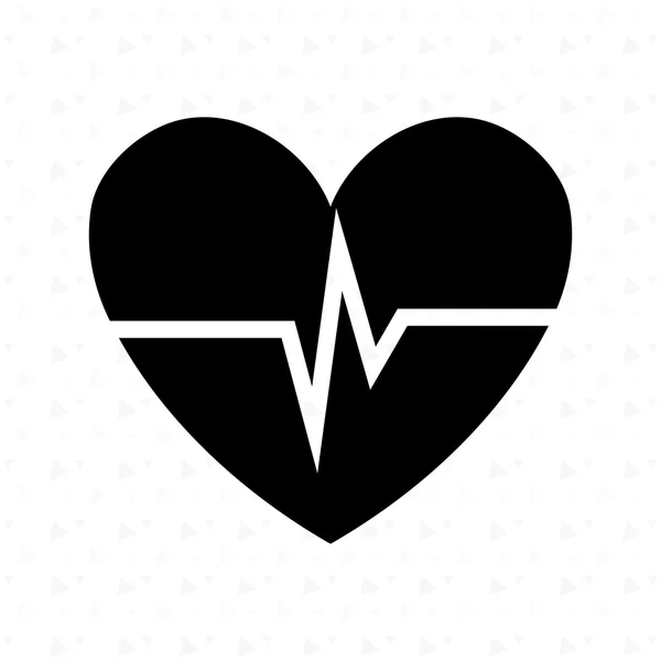 Batimento cardíaco design — Vetor de Stock