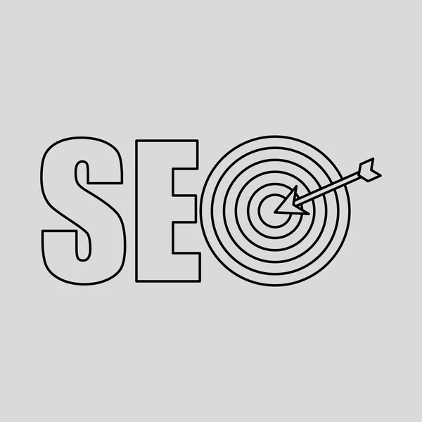 Diseño de concepto SEO — Vector de stock