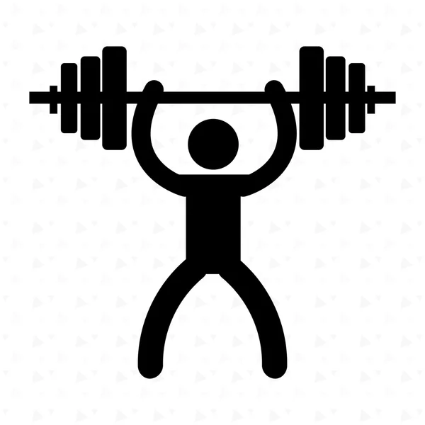 Fitneszfelszerelés tervezése — Stock Vector